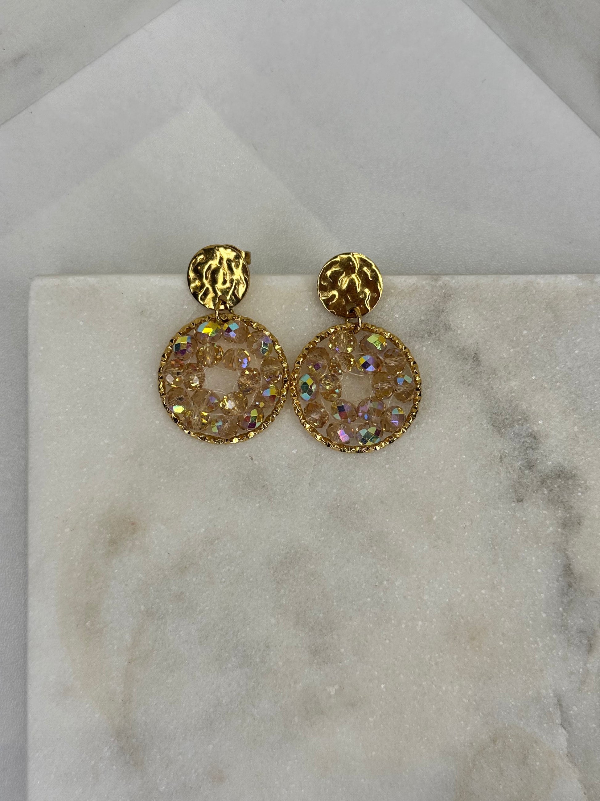 Boucles d’oreilles déesse Éris bijou acier inoxydable fait main