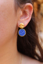Boucles d’oreilles déesse Thémis bijou acier inoxydable fait main 