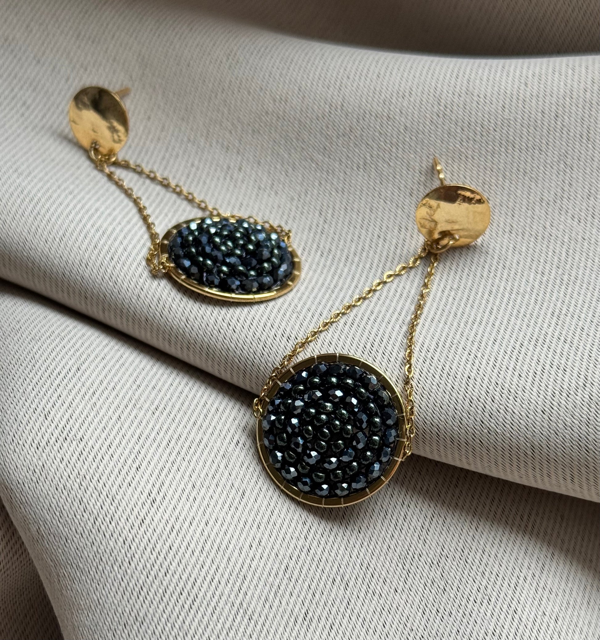 Boucles d’oreilles Thémis bijou acier inoxydable fait main