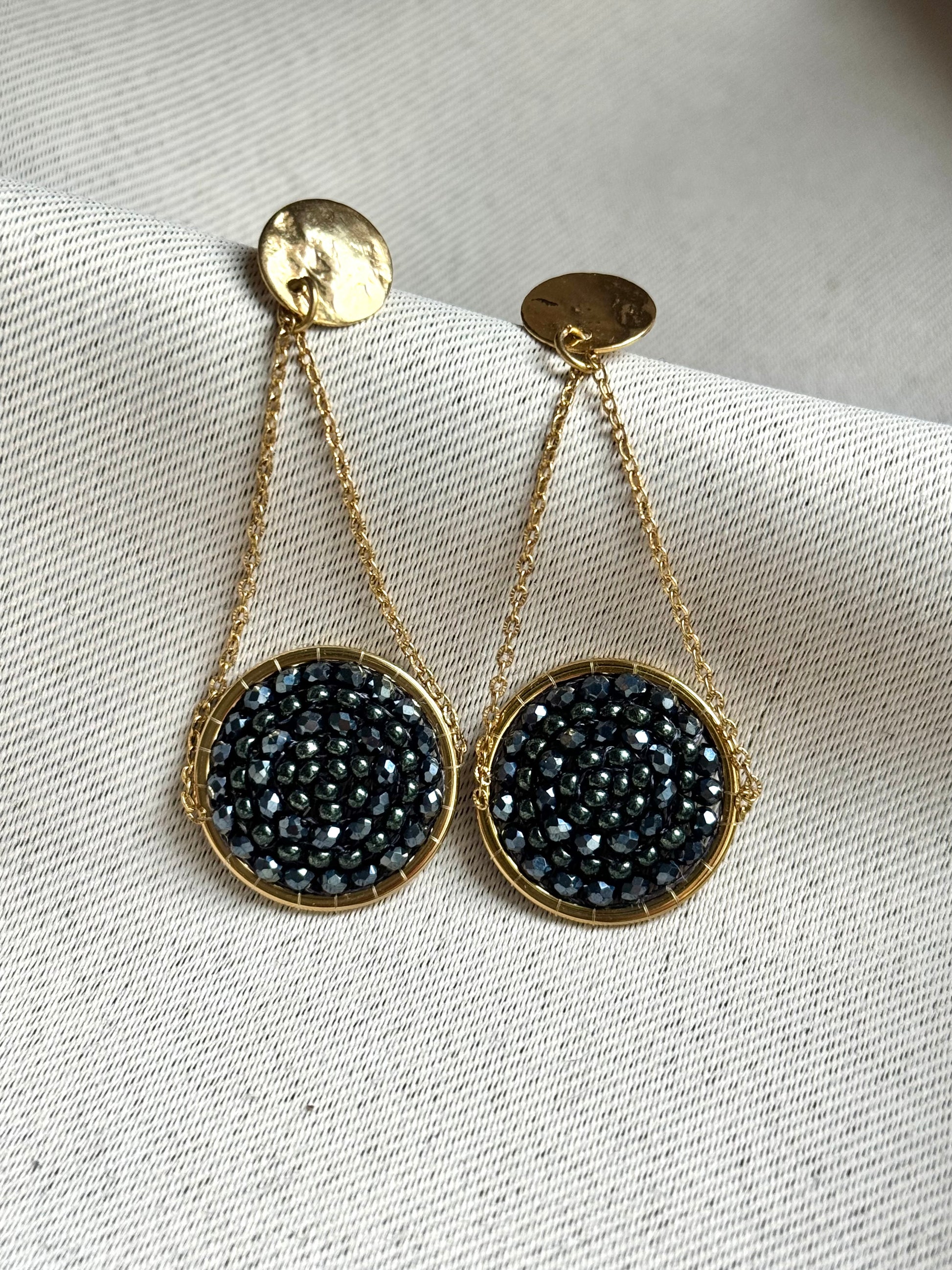 Boucles d’oreilles Thémis bijou acier inoxydable fait main