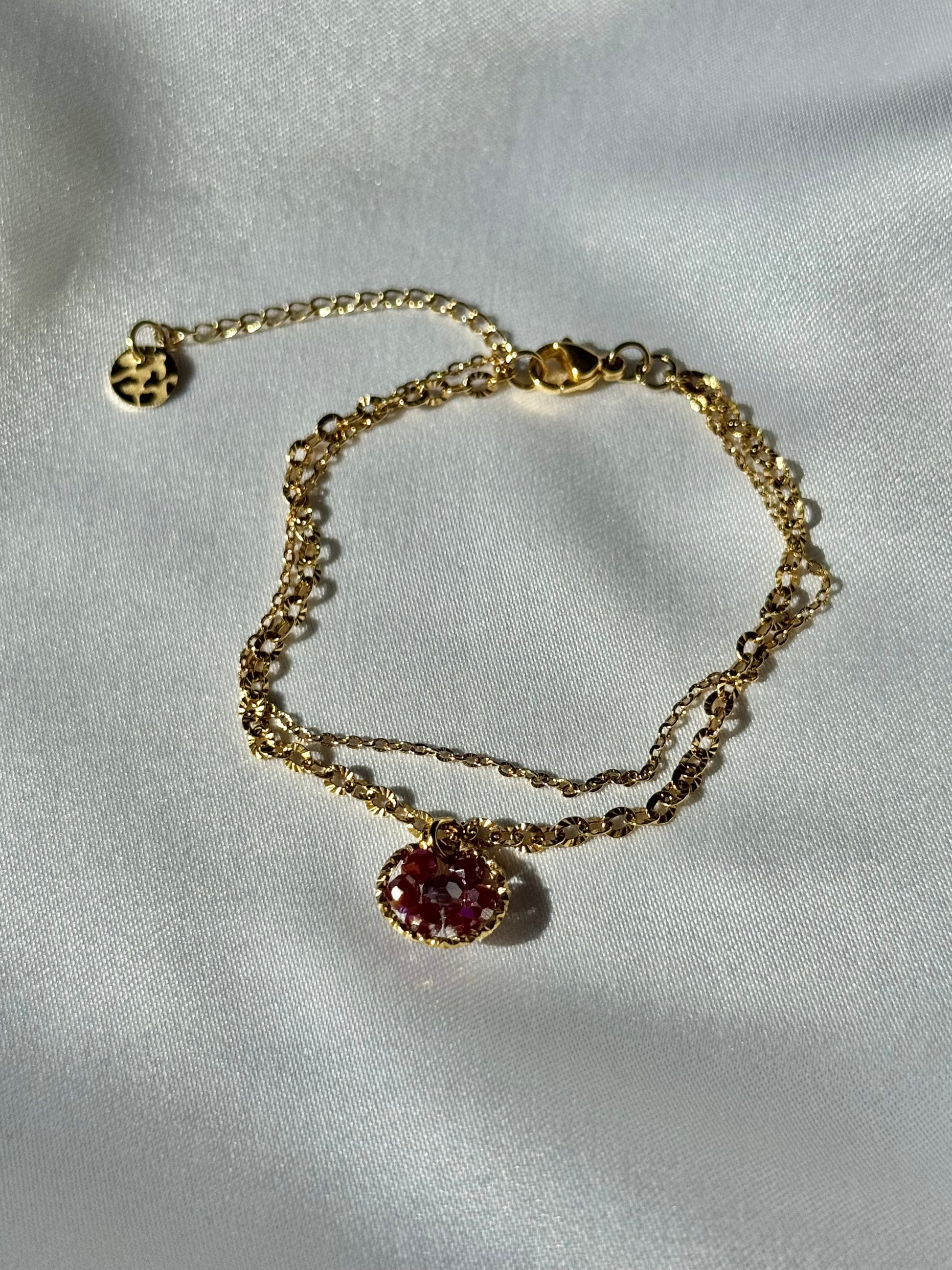 Bracelet déesse Nyx bijou acier inoxydable fait main