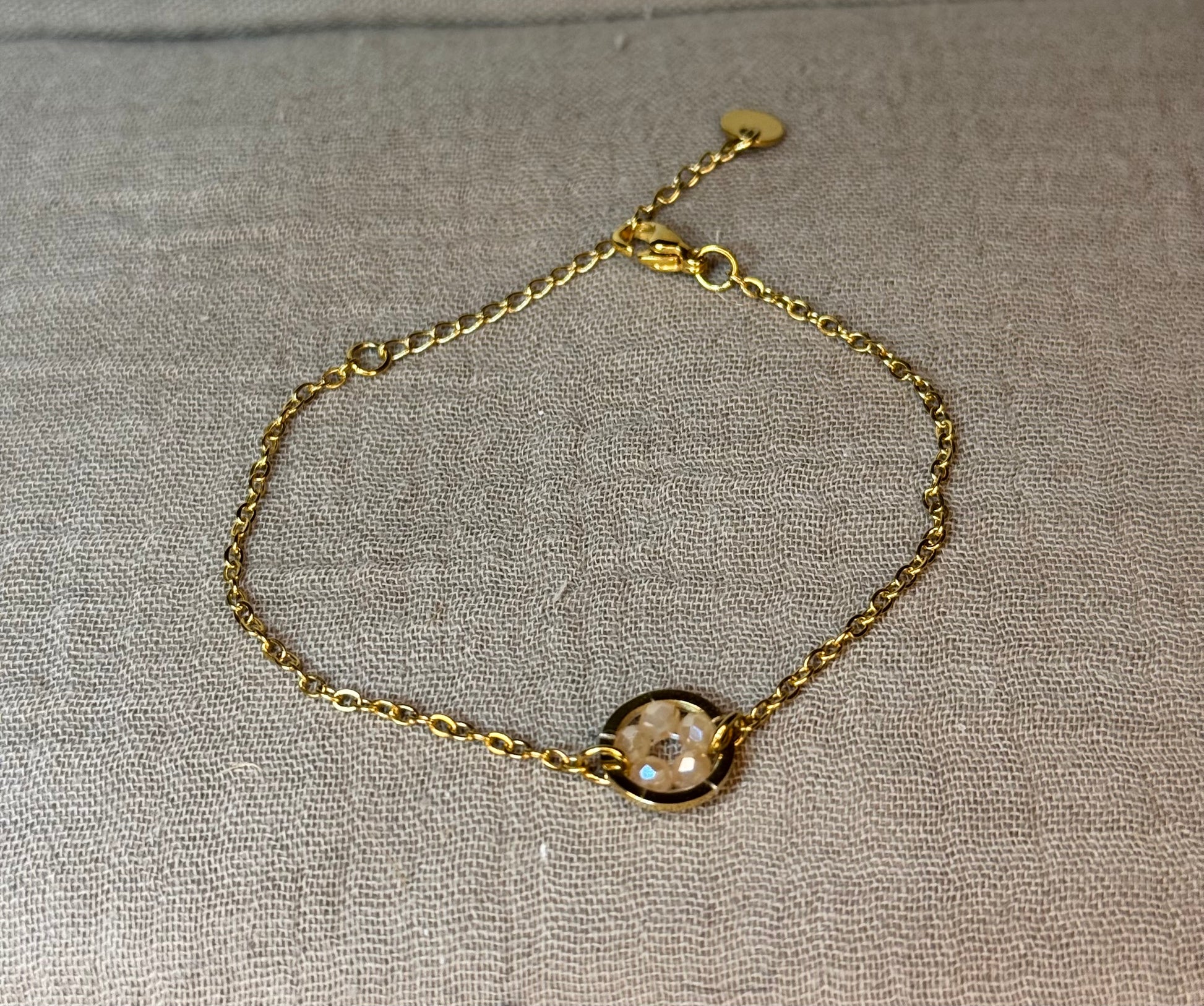 Bracelet déesse Hestia bijou acier inoxydable fait main 