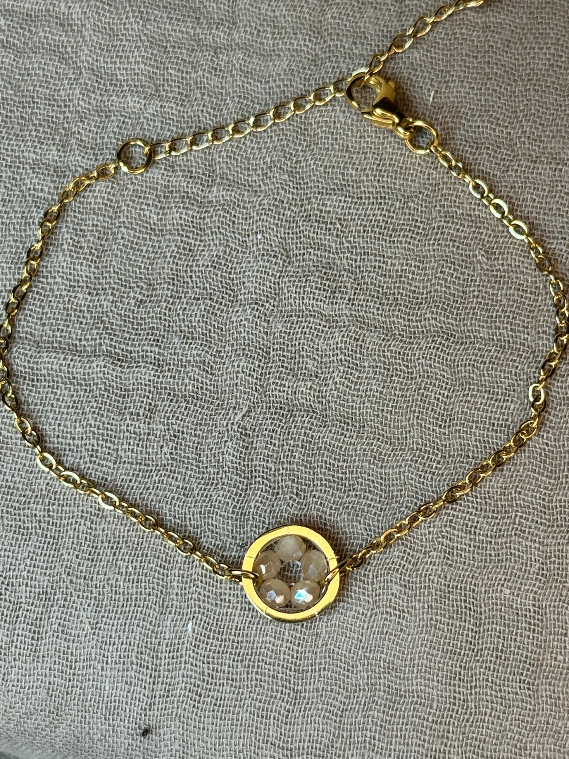 Bracelet déesse Hestia bijou acier inoxydable fait main 