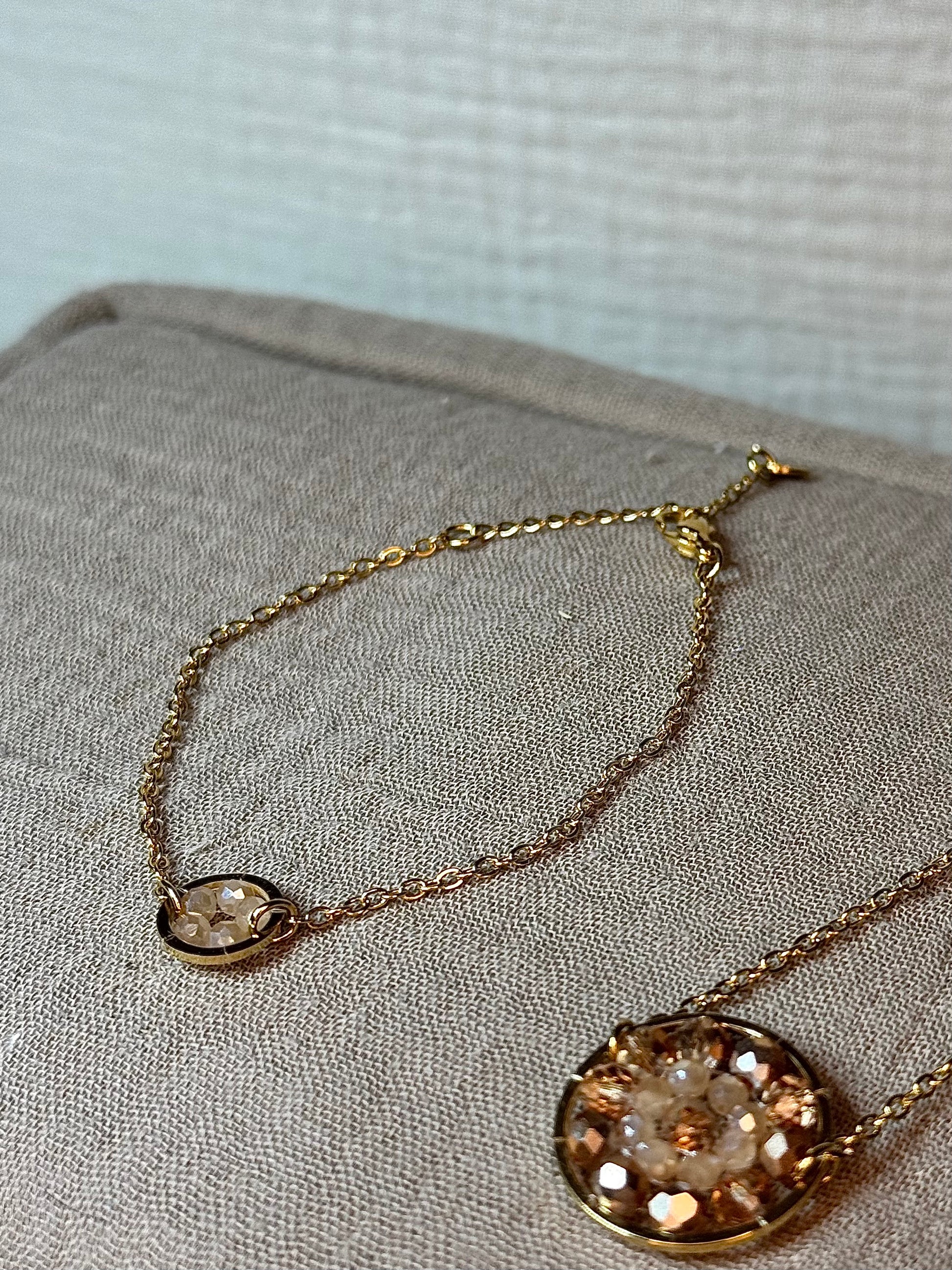 Bracelet déesse Hestia bijou acier inoxydable fait main 