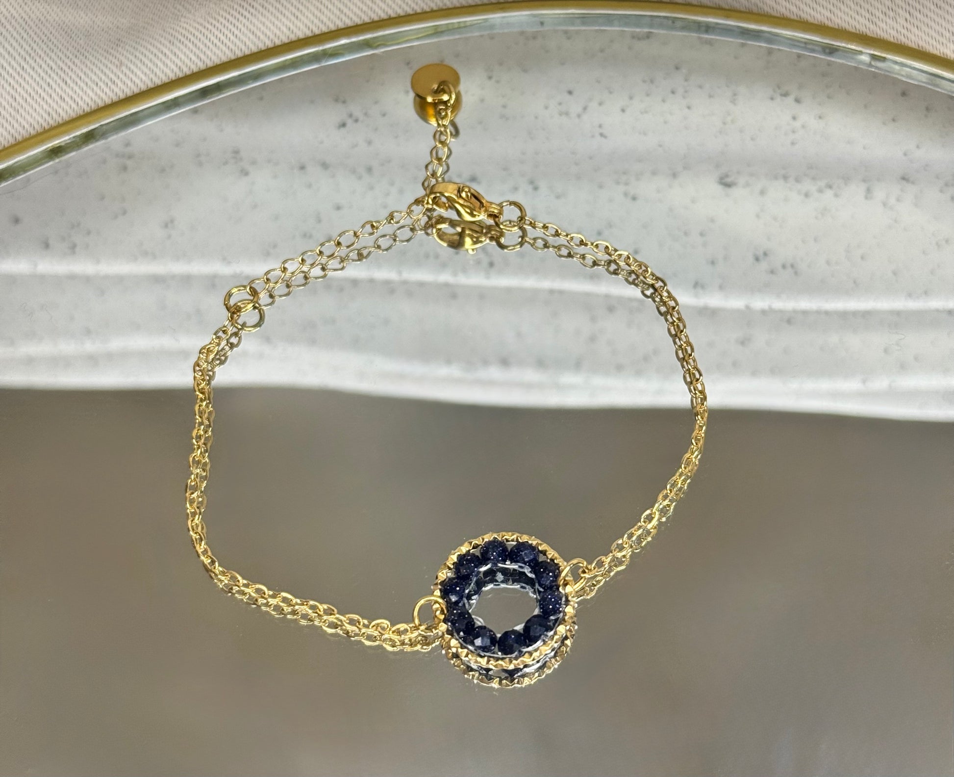 Bracelet déesse Gaia bijou acier inoxydable fait main