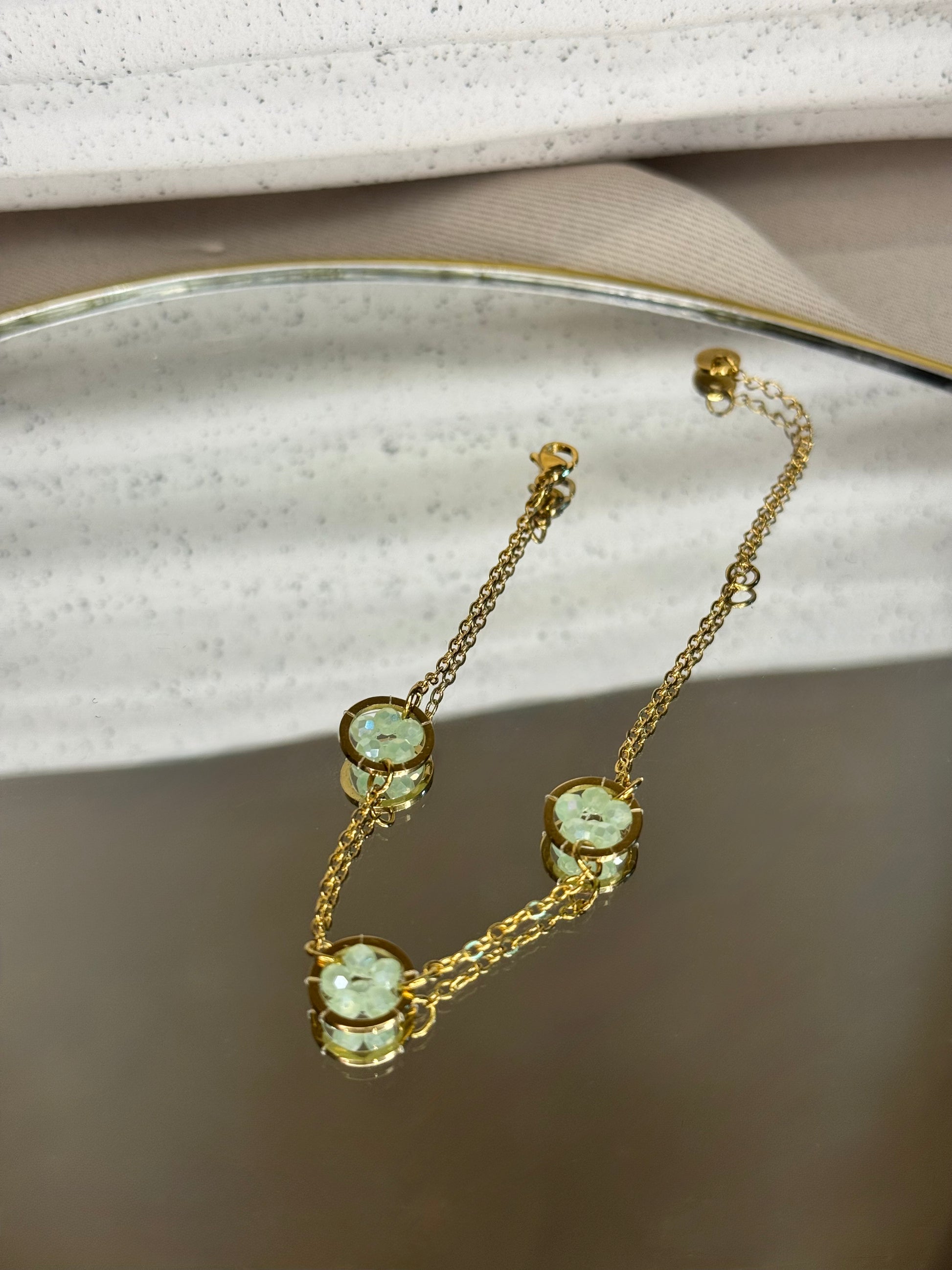 Bracelet déesse Gaia bijou acier inoxydable fait main