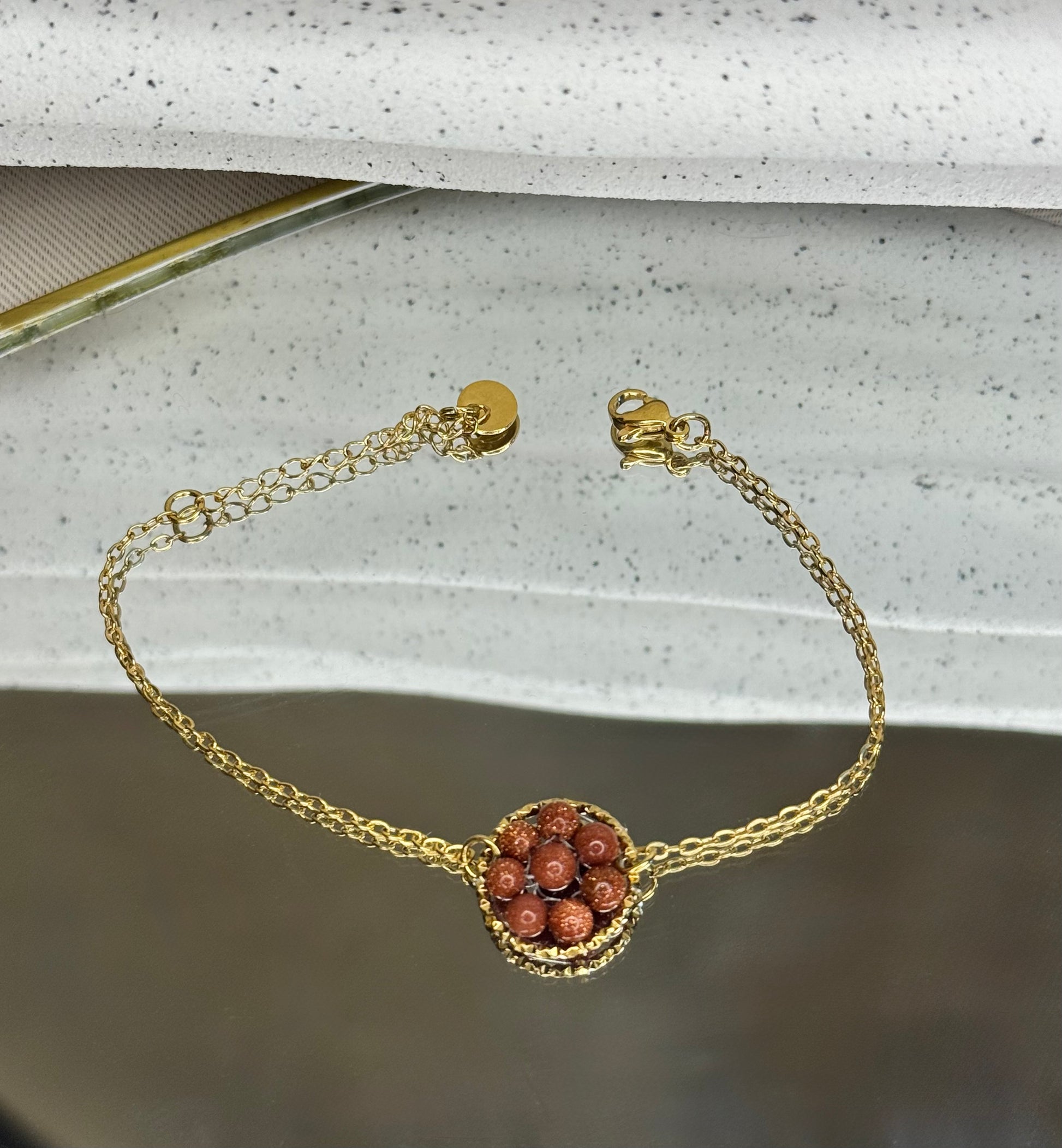 Bracelet déesse Gaia bijou acier inoxydable fait main