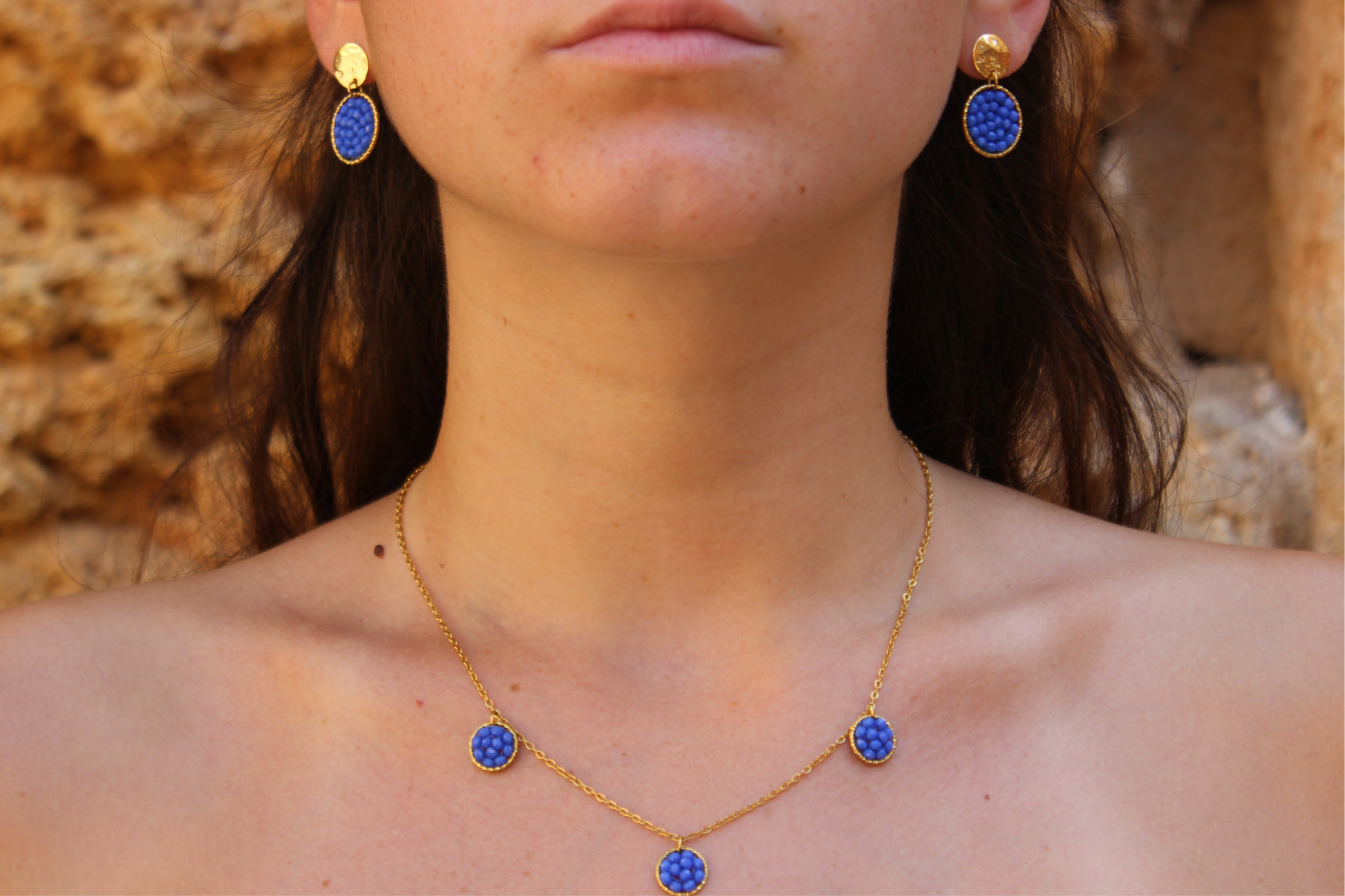 Collier déesse Thémis bijou acier inoxydable fait main 