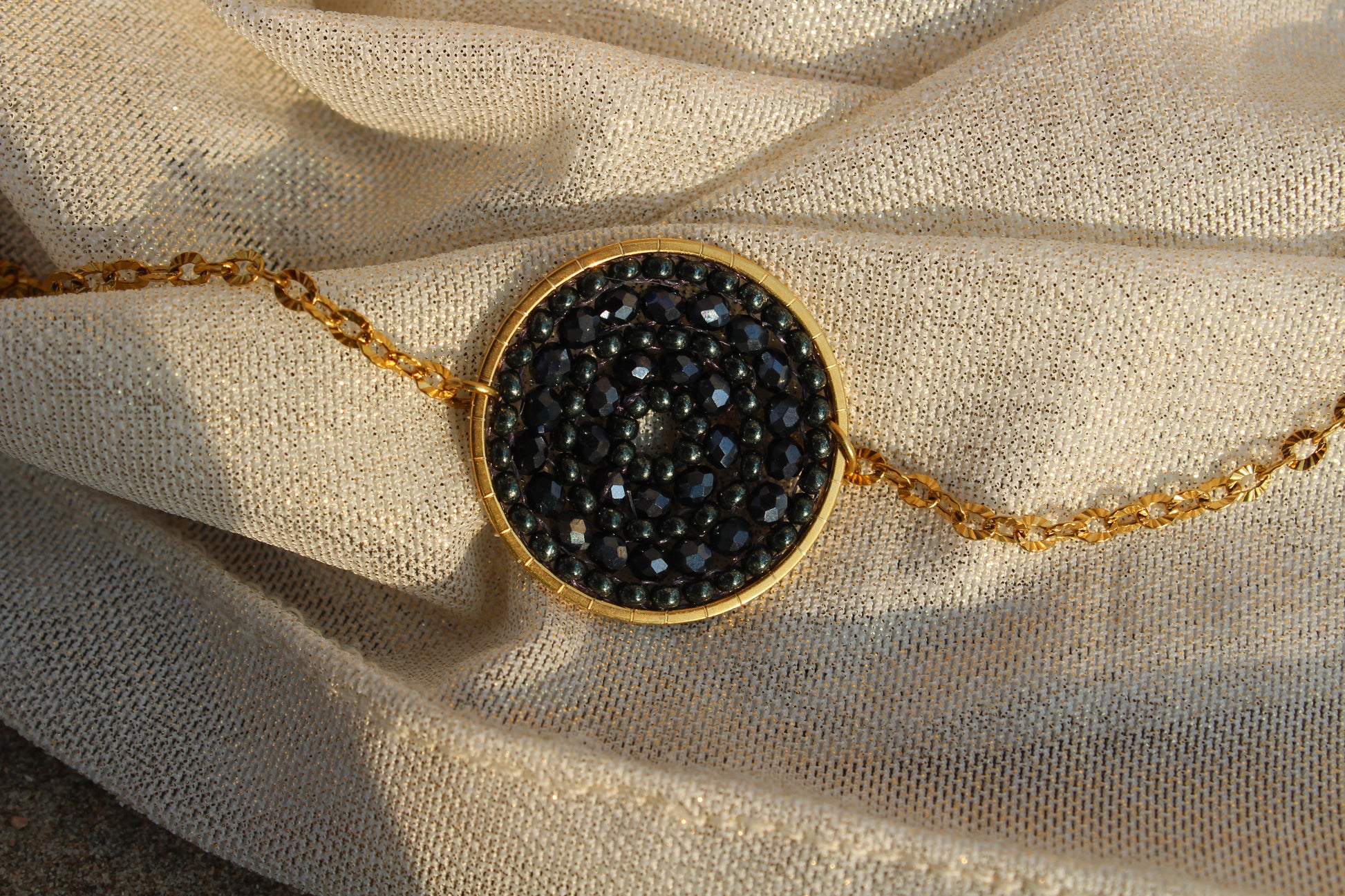 Collier déesse Thémis bijou acier inoxydable fait main