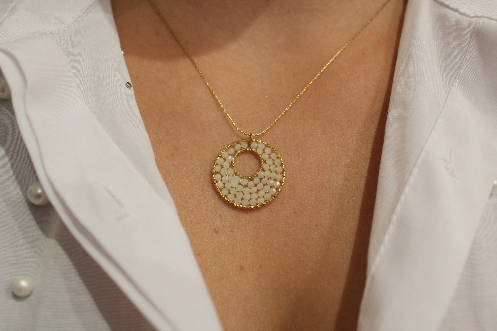 Collier déesse Éris bijou acier inoxydable fait main