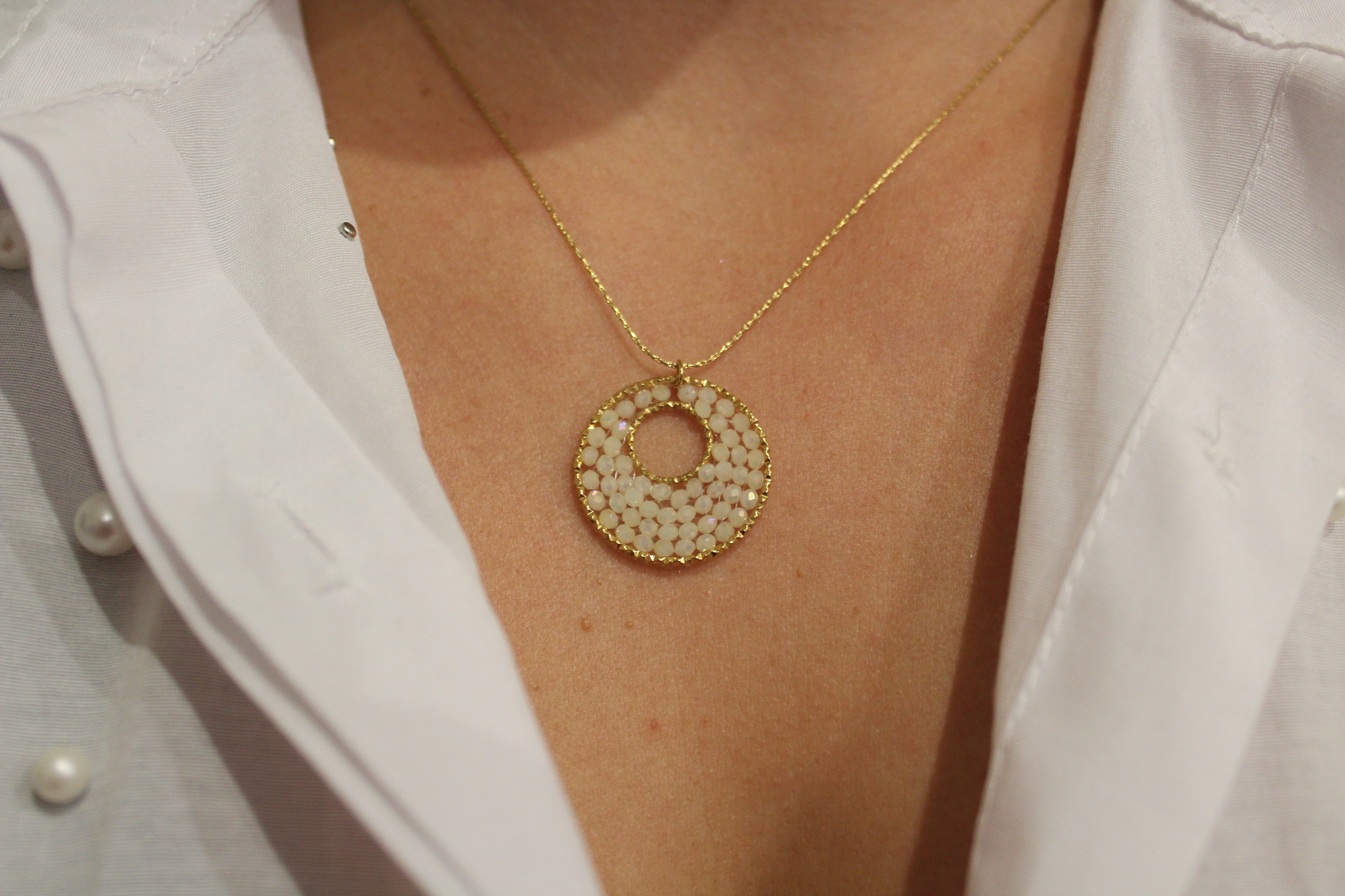 Collier déesse Éris bijou acier inoxydable fait main