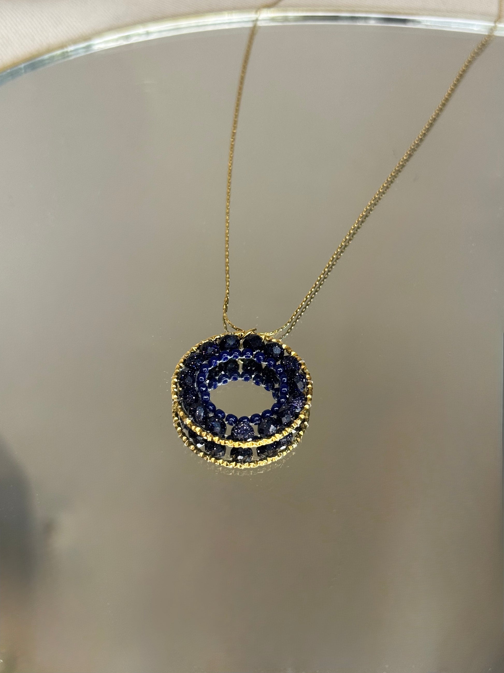 Collier déesse Gaia bijou acier inoxydable fait main