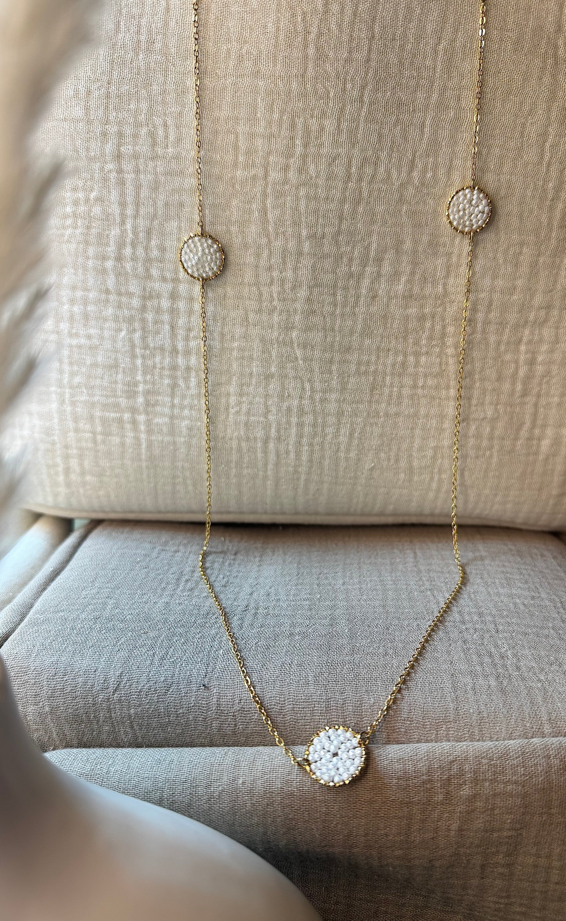 Collier déesse Hestia bijou acier inoxydable fait main 