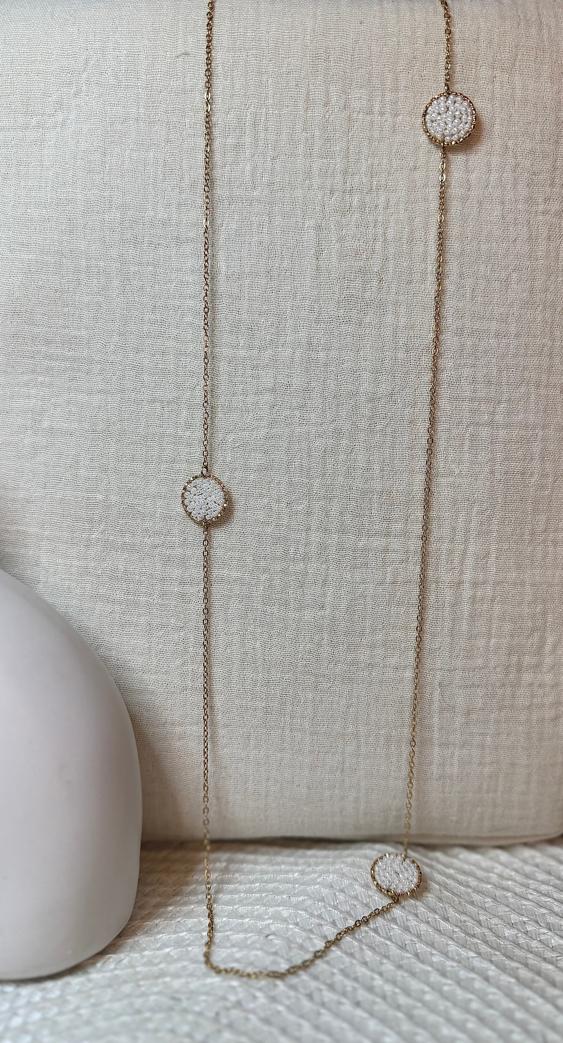 Collier déesse Hestia bijou acier inoxydable fait main 